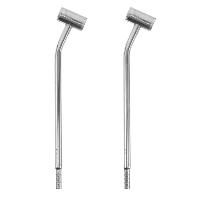 Nestingho 2Ud Varillas De Inflado Para Neumáticos Con Y Portátil En Color Plata