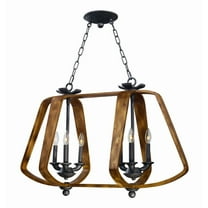 20927BWIO-Maxim Lighting-Road House-Six Light Chandelier-36 Inches wide by 23 inches high