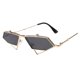 thumbnail image 1 of Punk Style Eyeglasses Eyewear Cat Eye Shaped Shades Fashion Sun Glasses Grey (Golden Frame), 1 of 4