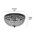 thumbnail image 3 of Lalia Home Crystal Glam 2 Light Ceiling Flush Mount Restoration Bronze, 3 of 8