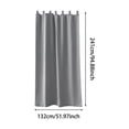 thumbnail image 3 of 2 Pcs Tab Top Blackout Curtain Panel 52 x 95 Inch, Room Darkening Thermal Insulated Curtain with Hook-and-Loop Tabs for Indoor Outdoor Patio Living Room, Window and Wall Decor, Beige, 3 of 4