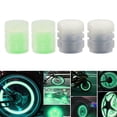 thumbnail image 2 of 4PCS Universal Car Tire Valve Cap Blue+Green Color Fluorescent, 2 of 12