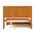 thumbnail image 4 of Solid Wood Platform Bed with Trundle - Full Size, Rustic Style, Light Toffee Finish, 4 of 6