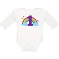thumbnail image 3 of Inktastic 1st Birthday Rainbow Girls Long Sleeve Baby Bodysuit, 3 of 5