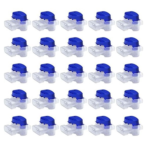 Juego de conectores de cables para robot cortacésped: 25 conectores rellenos de gel para extender o reparar cables eléctricos de bajo voltaje para cortacésped automático: impermeable, seguro, sin