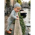 thumbnail image 5 of BemeyourBBs Newborn Baby Boy Little Brother Outfit Rib Knit Romper Letter Embroidered Long Sleeve Infant Spring Fall Winter Clothes Bodysuits Jumpsuits with Hat, 5 of 9