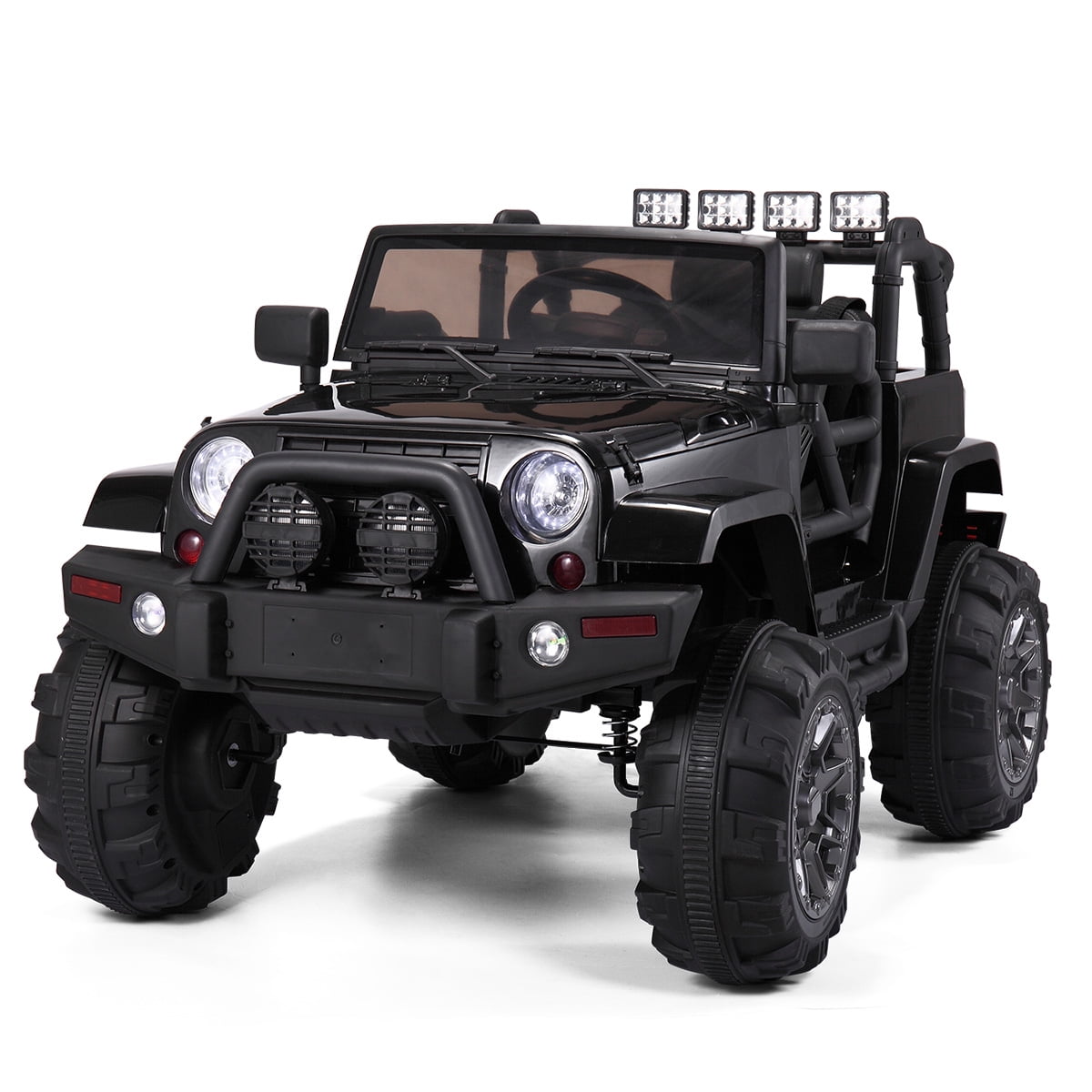 Lowestbest Child Car with Bluetooth Remote Control, Toy Car with 4 Front LED Lights, Black Lowestbest Child Car with Bluetooth Remote Control, Toy Car with 4 Front LED Lights, Black