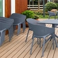 thumbnail image 2 of Compamia Sky Pro Stacking Dining Chair in Gray finish, 2 of 7