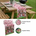 thumbnail image 5 of Valentine's Day Table Runner - 48 Inch Long, Kitchen Dining Table Runner Dresser Scarves, Funny Dogs Love Roses Spring Pink Plaid Farmhouse Decor for Coffee Tables Wedding Party Banquet, 5 of 8