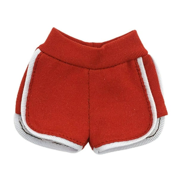 Pantalones cortos de yoga a escala 1/6, colección de tela suave, regalos para adultos, para mujeres de 12 pulgadas Rojo