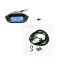 thumbnail image 1 of LCD Universal Motorcycle Speedometer Gauge Odometer 5 Gear 7 Backlight 13000 RPM 199 KMH MPH Motorcycle Tachometer ,Easy to Calibrate, 1 of 7