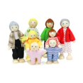 thumbnail image 2 of HILABEE Poupées de Maison de Poupée Famille Posable Adorable Famille Heureuse Figurines Miniatures de Personnes, 2 of 8