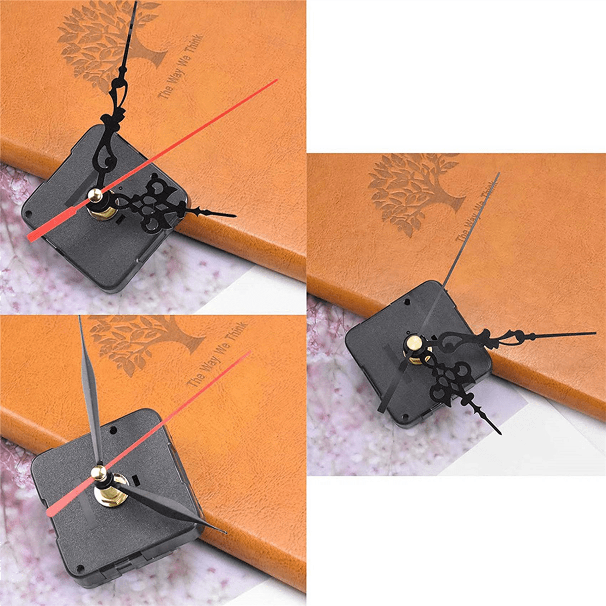 35 Sets Quartz Clock Movement Mechanism, Silent Short Shaft Clock Mechanisms with Hands, Wall Clock Mechanism Parts,35 x Quartz clock movements 105 x clock hands 35 set x Accessories,