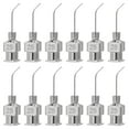thumbnail image 1 of 12 Pcs 25G 0.51 Inch Bent Blunt Tip Dispensing Needle with Lure Lock for Refilling Liquid Adhesives, 1 of 6