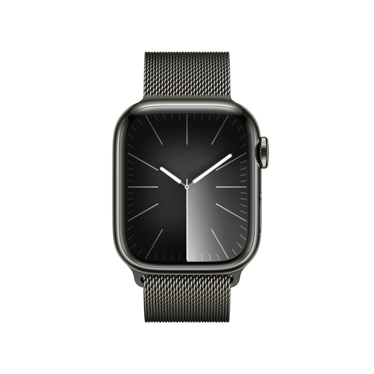 Apple Watch Series 9 GPS + Cellular 41mm Graphite Stainless Steel Case with Graphite  Milanese Loop