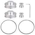 thumbnail image 3 of Miangastore ULTECHNOVO 1 Set Synchronous Wheel Set Aluminum Timing Pulley with 2 pcs Length 200mm Width 6mm Belt, 3 of 8