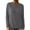 A-Grey366, variant on XIAONU Womens Sweatshrits Boat Neck Long Sleeve Loose Fit Sweatshirt Solid Color Casual Comfy Pullover Sport Top Daily Wear Gray L