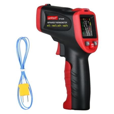 

wintact -50℃～1050℃ Infrared Thermometer Professional Industrial Thermometer Multi-Purpose Instrument with Ambient Temperature Humidity Dew Point Mold Detector Handheld IR Thermometer with Ty