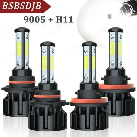 For Mazda 3 2010 2011 2012 2013 LED Headlight High&Low Beam Bulbs 6000K White