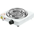 thumbnail image 1 of Compact and Portable Countertop Burner- Countertop Single Coiled Burner 1000 Watts Electric Hot Plate Temperature Controls White, 1 of 5