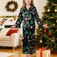 thumbnail image 2 of Gubotare Christmas Pajamas Big Boy Long Sleeve Pajama Set,Comfy Nightwear Soft Loungewear,Family Matching Pjs Set Size 13-14 (Dark Blue,13-14 Years), 2 of 9