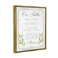 thumbnail image 3 of Stupell Industries Our Father Spiritual Proverb Religious Painting Gold Floater Framed Art Print Wall Art, 3 of 6