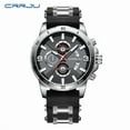 thumbnail image 5 of Crrju 2290 new men's fashion watch six-pin belt business Watch calendar elegant, 5 of 9