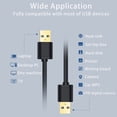 thumbnail image 3 of AUBEAMTO USB 3.0 A to A Male Cable [10FT+10FT], USB 3.0 to USB 3.0 Cable USB Male to Male Cable Double End USB Cord Compatible with Hard Disk, Cameras,Laptop Cooler, DVD Player and More, 3 of 9