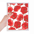 thumbnail image 1 of Fleurs Rouges Maïs Bespan Cahier Journal Libre Papeterie de Journal Rechargeable, 1 of 3