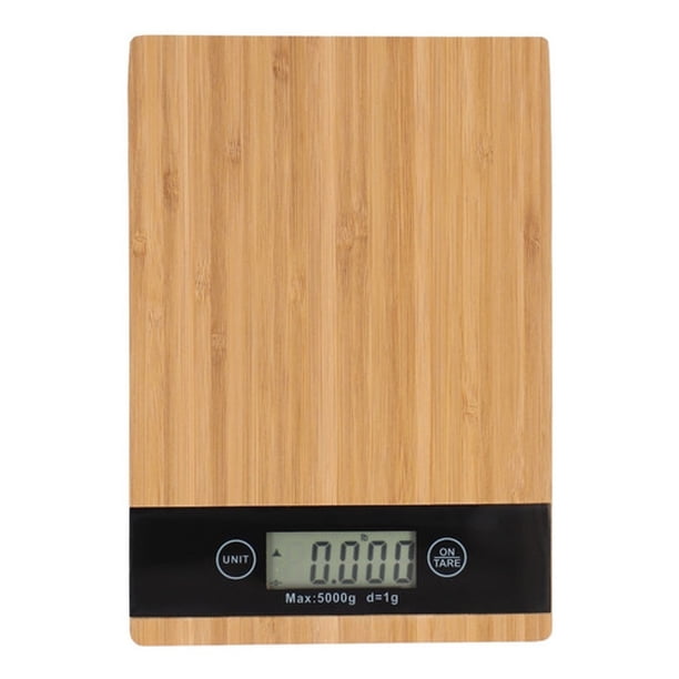 Bascula Gramera Digital De Cocina Plana 5kg Estilo Madera /e OEM 10577