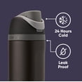 thumbnail image 4 of Botella de agua Owala Marvel FreeSip con aislamiento de 700 ml Black Panther, 4 of 6
