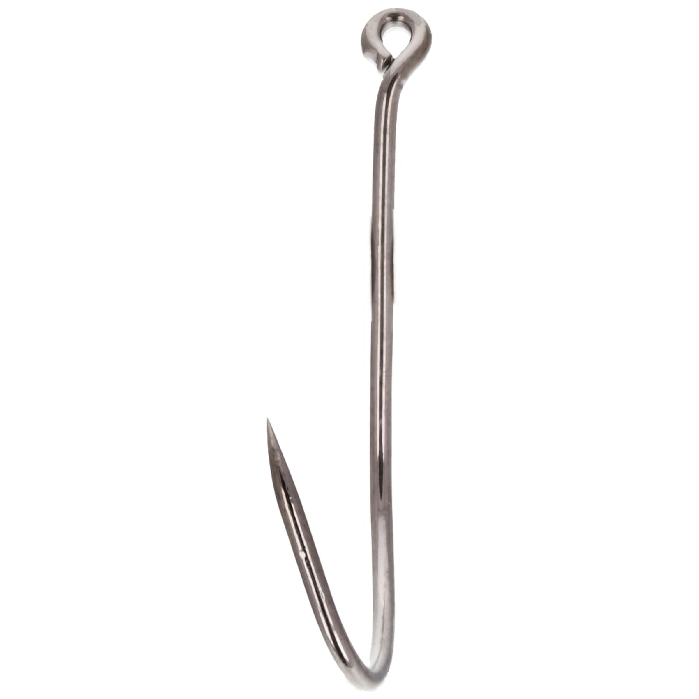 Lazer Sharp L2BBGH-1/0 Barbless Long Shank Octopus Hook, Size 1/0, 8 Pack