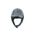 thumbnail image 2 of WITHMOONS Winter Fleece Lined Warm Trapper Cap Shearling Ear Flap Hat MUT1493 (Grey), 2 of 5