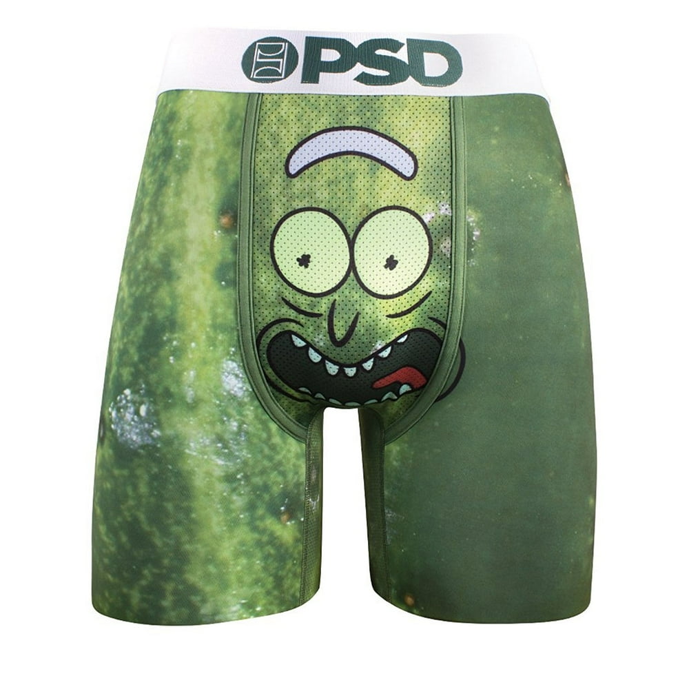 PSD PSD Underwear Men's Pickle Rick Boxer Brief Green 1182053