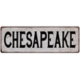 thumbnail image 1 of CHESAPEAKE Vintage Look Rustic Metal City State Sign 6 x 18 Matte Finish Metal 106180041277, 1 of 1