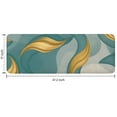 thumbnail image 7 of Teal Gold Wave Marble Pattern Kitchen Rug Mat,Kitchen Runner Rugs Non Skid Washable,Decorative Kitchen Floor Mats for Kitchen,Sink,Laundry,17"x47.2", 7 of 7