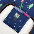 thumbnail image 4 of Wrapables Small JoliBag Collection Reusable Shopping Bag, Cactus Party, 4 of 5
