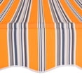 thumbnail image 4 of vidaXL Manual Retractable Awning 157.5" Yellow and Blue Stripes Window Canopy, 4 of 6
