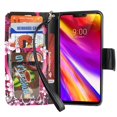 thumbnail image 4 of Value Pack + For LG G7 ThinQ /G710 PU Leather Wallet Design Stand Purse Flip Cover Case + Heart, 4 of 4