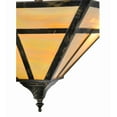 thumbnail image 4 of Meyda Tiffany 142016 T Mission 2 Light 19" Wide Semi-Flush Ceiling Fixture - Black, 4 of 7
