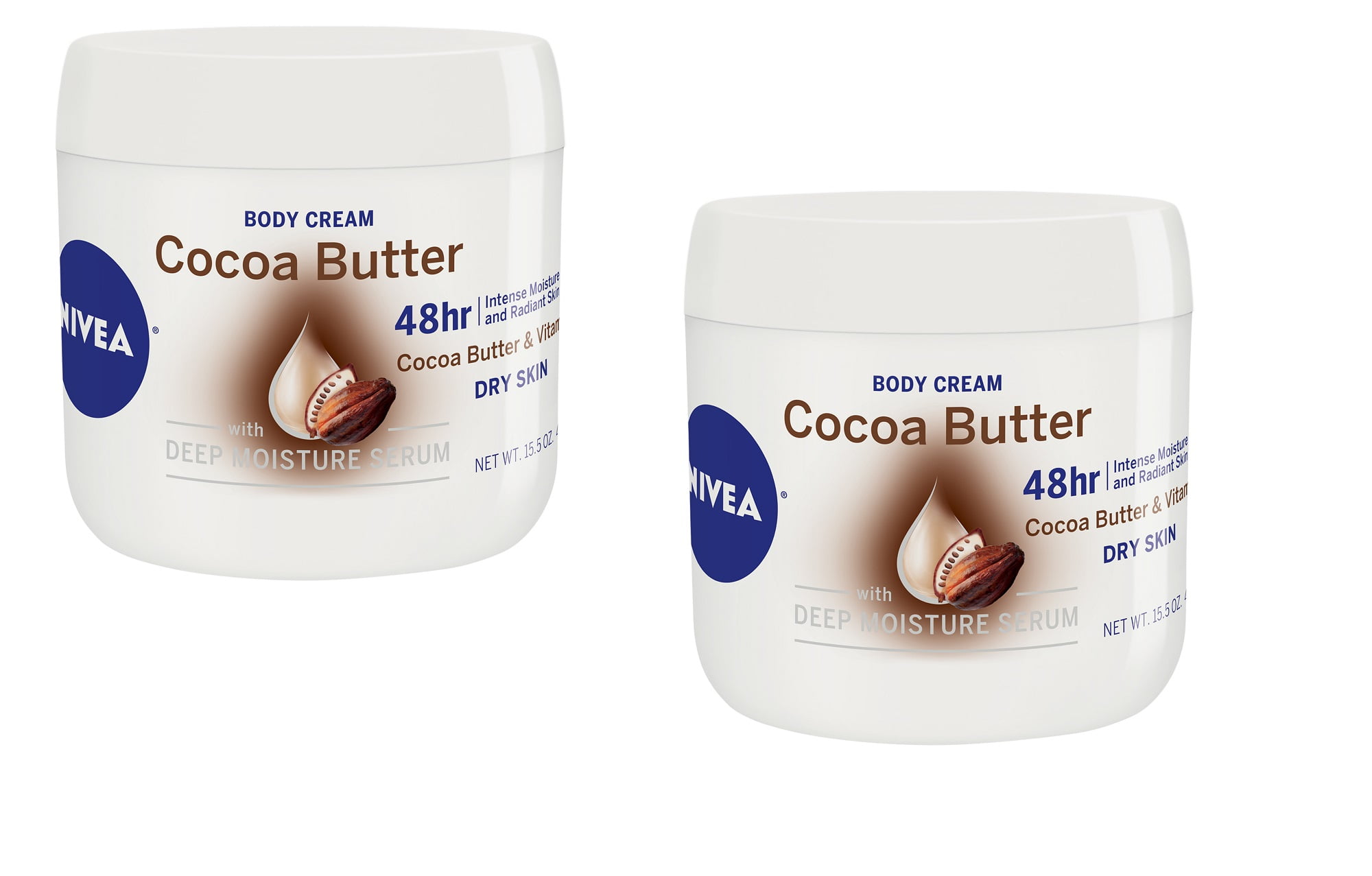 NIVEA Cocoa Butter Body Cream 15.5 oz. Jar 2 Pack