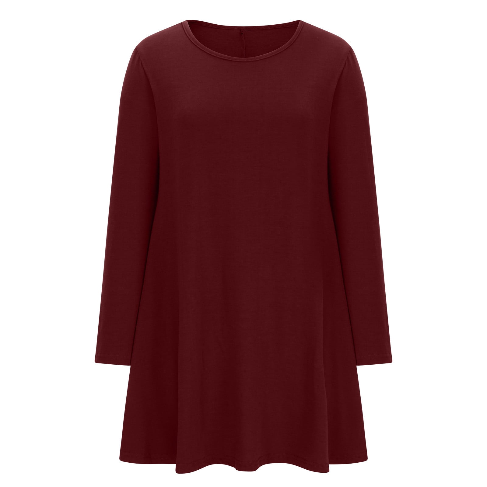 burgundy long sleeve t shirt dress Moxiu Maxi Shirt Dress for Women Linen,Womens Long Sleeve Cotton Linen Button Down Tshirt Dresses Solid Color V Neck Waist Summer Casual Loose Fit Pocket Blouse Dress