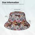 thumbnail image 3 of Sikiie Cute Dogs Puppy1 Reflective Double-Sided Bucket Hat, Sun Hat, for Gardening, Beaching, Camping, Hiking, Fishing, 3 of 6