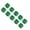Green, variant on 10 Pieces Breathable Anti Cut Finger Covers for Tips Reusable Thumb Protectors Cut Resistant for Kitchen and Crafting