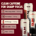 thumbnail image 4 of BUM Energy Soda Pack Variety, Zero Sugar Energy Drink, 112mg Caffeine, Crash Free Focus, 12 fl oz Cans, 12 Pack, 4 of 13