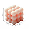 thumbnail image 3 of Party Decorations Geometric Square Shape Handmade Candle Light Aroma Soy Wax Candle Diy, 3 of 3