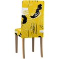 thumbnail image 2 of ABPHQTO Conjunto de patrones en estilo rayado Funda protectora para silla elástica Funda protectora para asiento para comedor Hotel Fiesta de bodas Juego de 1, 2 of 4
