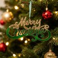 thumbnail image 6 of Clearance! Christmas Ornaments Dark Green Frosted Gradient Decorations, Xmas Tree Hanging Pendants, Seasonal Indoor Outdoor Decor for Christmas Tree Mantel Wall, 6 of 7