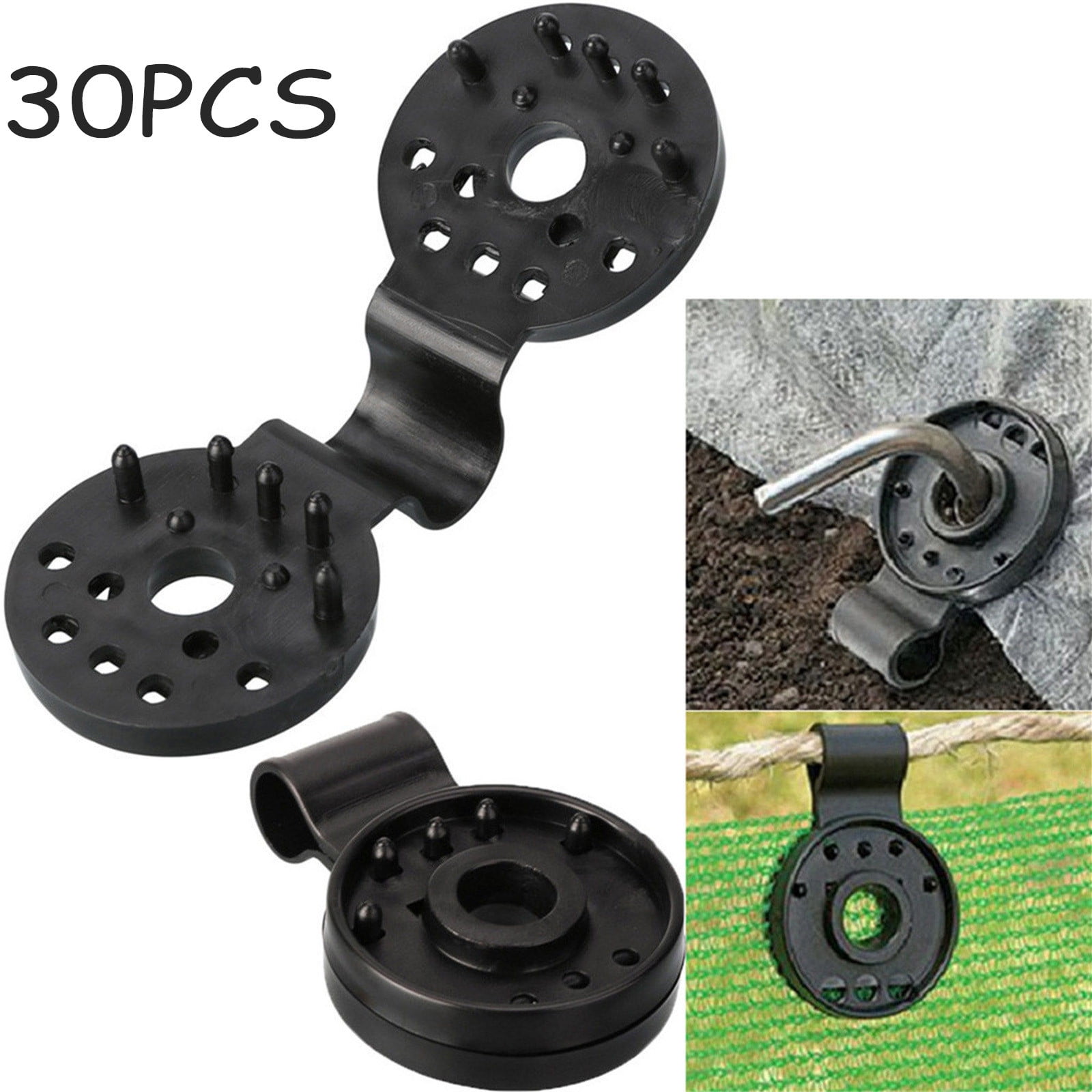 30pcsPack Sails Privacy Screen Tarp Hang Clip Instant Grommet Garden