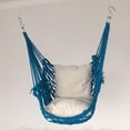 thumbnail image 4 of Hamaca Portátil Perfecl Asiento Columpio Silla Colgante Algodón Azul 80x110cm 120KG, 4 of 8